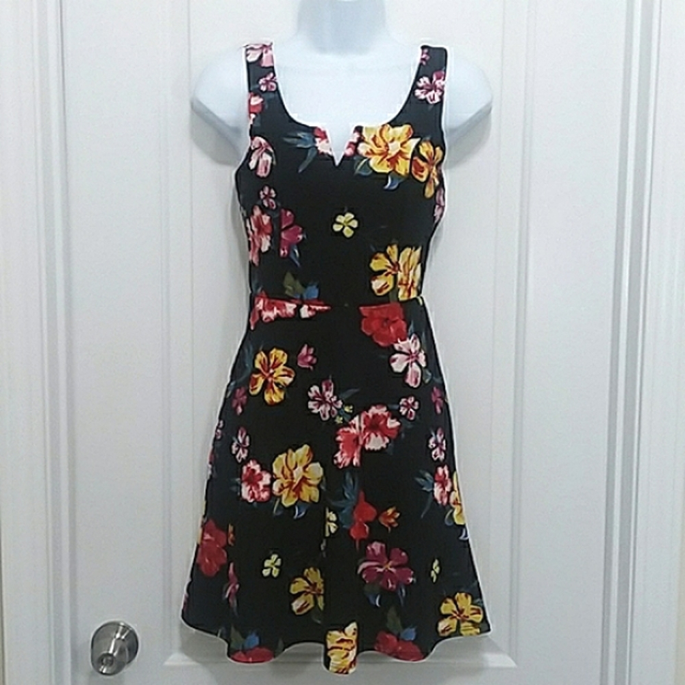 Planet Gold Floral Tank Dress